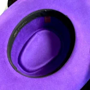 ???Little Joe Purple 100% Wool Western Hat W/Black & Silver Headband Sz: Med Corral West | Accessories | Little Joe Purple 0 Wool Western  main image 2